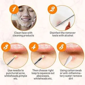 Aooeou Blackhead Remover Tool Kit - 10 in 1 Stainless Steel