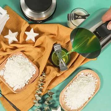 SAEUYVB Candle Making Kit,Candle Making Kit for Adults,Candle Making Kit with Hot Plate,Candle Making Supplies - DIY Starter Soy Candle Making Kit - Perfect as Home Decorations(6 lbs Soy Candle)