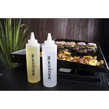 Blackstone 1542 5-Piece Professional Griddle Accessory Toolkit with 2 Squeeze Bottles, 2 Spatulas, and 1 Scraper