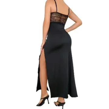Women's Lace Maxi Dress - Elegant & Comfortable Style