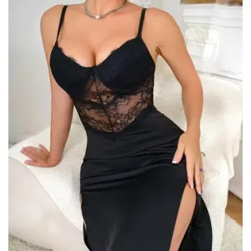 Women's Lace Maxi Dress - Elegant & Comfortable Style