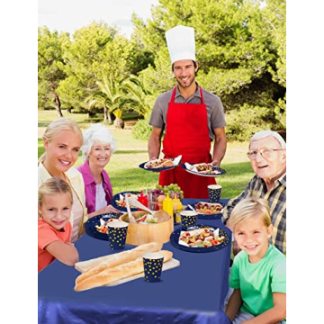 Nkaiso 141-Piece Navy Gold Party Supplies for Events