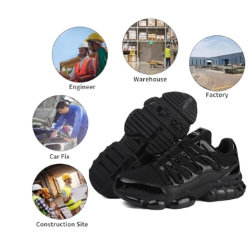 Lightweight Steel Toe Work Shoes for Men & Women