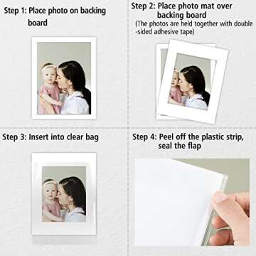 Golden State Art, Acid Free, Pack of 25 11x14 White Picture Mats Mattes with White Core Bevel Cut for 8x10 Photo + Backing + Bags