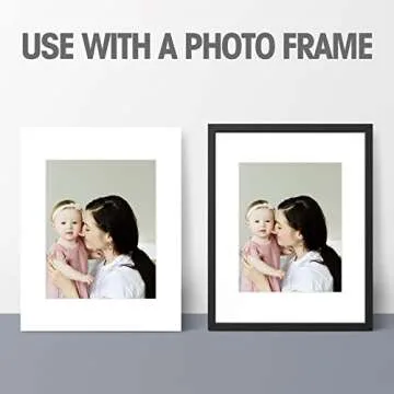 Golden State Art, Acid Free, Pack of 25 11x14 White Picture Mats Mattes with White Core Bevel Cut for 8x10 Photo + Backing + Bags