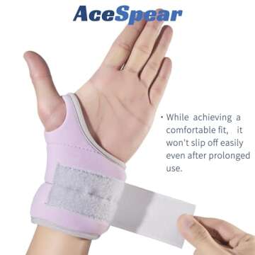 AceSpear Wrist Weights with Thumb Loops Lock, Set of 2, 2x1lb, 2x2lbs, 2x3lbs, Purple Weighted Gloves for Men Women Hand Weights for Running Walking (Purple, 2 lbs x 2)