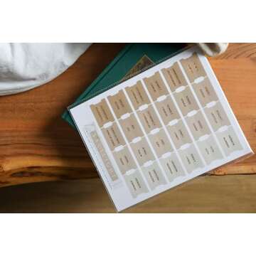 Salt & Light - Sand - Copper Foil - Matte Coated - Bible Tabs - Journaling - Beautiful Index Tabs - 66 Books + Extra - Laminated - Durable - High Quality - Neutral - Women & Men (Sand)