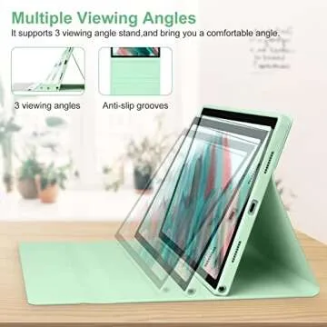 TaIYanG Keyboard Case for Samsung Galaxy Tab A8 10.5 Inch 2022, Slim Cover with Detachable Wireless Keyboard for Galaxy Tab A8 Model SM-X200/X205/X207