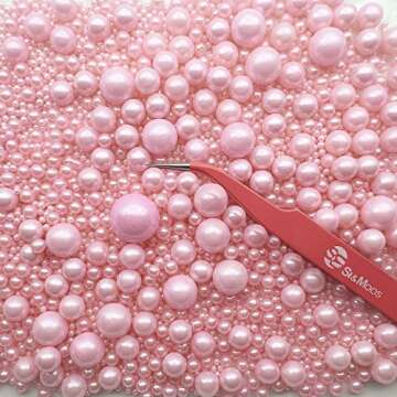 SE Si&Moos Pink Edible Pearls for Cake Decorations