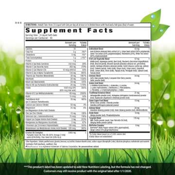 Irwin Naturals Men's Living Green Liquid-Gel Multi - 70 Essential Nutrients, Full-Spectrum Vitamins, Wholefood Blend - Targeted Adrenal & Brain Support - 120 Liquid Softgels