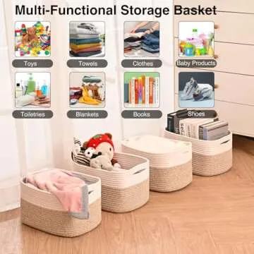 ICERZCZ Stylish Storage Baskets for Organized Living