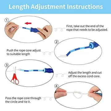 Leeboom Adjustable Jump Rope for All Ages - Tangle-Free & Durable