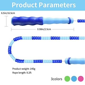 Leeboom Adjustable Jump Rope for All Ages - Tangle-Free & Durable