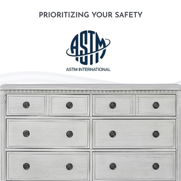 Evolur Julienne 6 Double Dresser in Antique Grey Mist