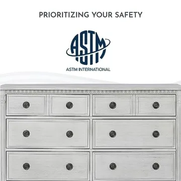 Evolur Julienne 6 Double Dresser in Antique Grey Mist