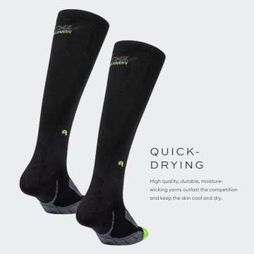 2XU Recovery Compression Socks for Faster Muscle Recovery