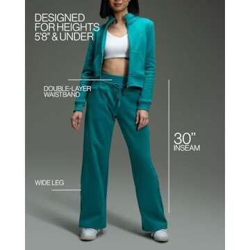 Kamo Fitness CozyTec Wide Leg Pants Woman with Pockets Loose Casual Lounge Sweatpants Women Travel P...