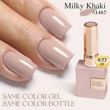 Buy Double Rhythm Gel Polish Milky Khaki for Beautiful Nails