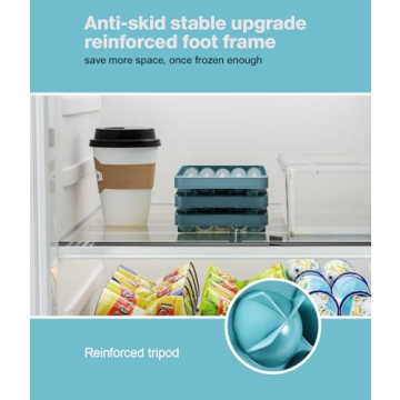 3 Pack Ice Cube Trays with Lid - BPA Free Ice Ball Maker