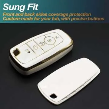 Stylish TPU Key Fob Case for Ford Vehicles - Durable Protection