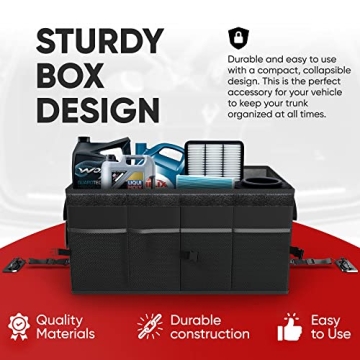 FORTEM Car Trunk Organizer - 50L Collapsible Storage