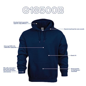 Gildan Youth Hoodie G18500B - Style & Comfort