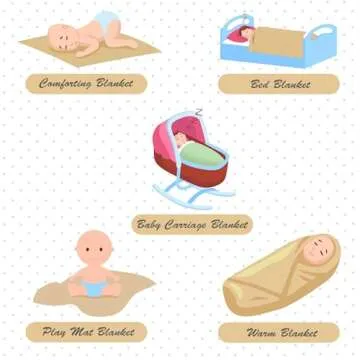 HuitzilAM Personalized Knit Baby Blanket for Newborns