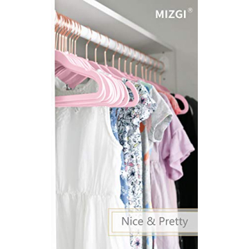 MIZGI Premium Kids Velvet Hangers for Stylish Storage Solutions