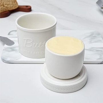 VOLENTENVIR French Butter Keeper for Soft Spreadable Butter
