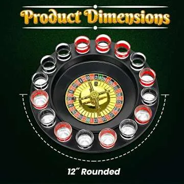 Bo Toys Glass Roulette Set - Ultimate Party Drinking Game