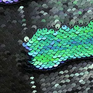 MOCOFO 4 Pack Glitter Sequins Pillow 16X16'' Decorative Pillow Cover Sequin Pillowcase Magic for Party Sofa Couch Car (2 Gradual Black+2 Matte Blue Purple)