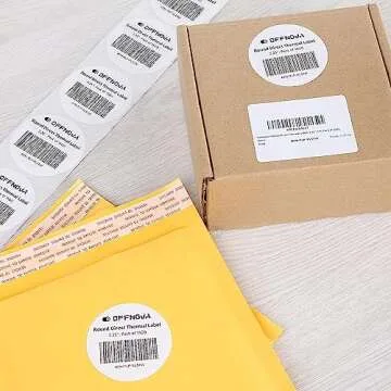 OFFNOVA 2.25" x 2.25" Thermal Direct Labels - 1500 Sheets