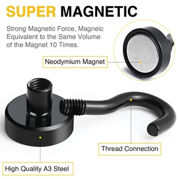 Heavy Duty Magnetic Hooks for Home and Travel