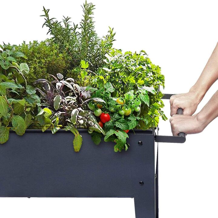 FOYUEE Elevated Planter Box with Legs for Gardens