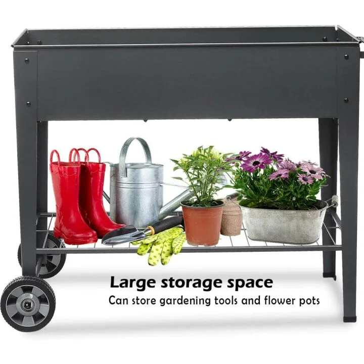 FOYUEE Elevated Planter Box with Legs for Gardens