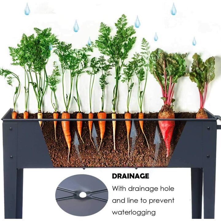 FOYUEE Elevated Planter Box with Legs for Gardens