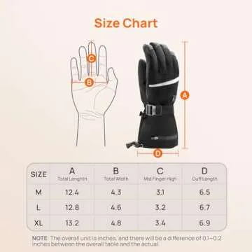 Heated Gloves for Men Women, Rechargeable Hand Warmer Gloves with Touchscreen, Waterproof Electric Heated Ski Gloves for Winter Outdoor Work Hunting Camping Snowboarding Hiking Raynaud