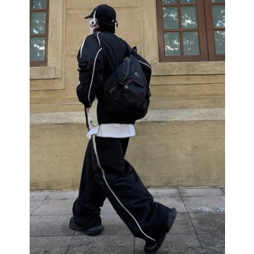 Trendy Men's Y2K Baggy Sweatpants for Comfort and Style