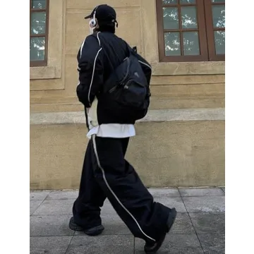 Trendy Men's Y2K Baggy Sweatpants for Comfort and Style