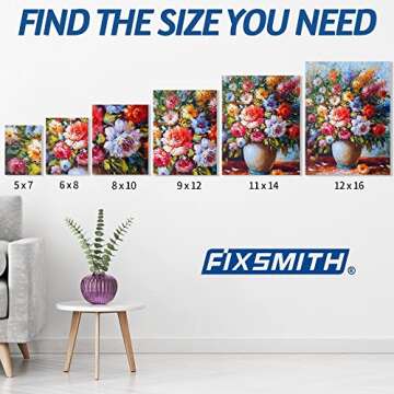 FIXSMITH Canvas Boards for Painting 12x16 Inch, Super Value 14 Pack Paint Canvases, White Blank Canvas Panels, 100% Cotton Primed Canvas Boards for Painting Art Supplies