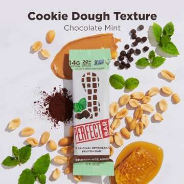 Perfect Chocolate Mint Protein Bars - High Protein, Organic