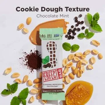 Perfect Chocolate Mint Protein Bars - High Protein, Organic