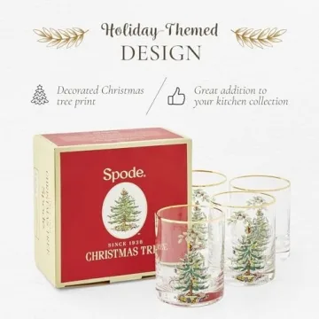 Stunning Spode Old Fashioned Glasses for Holiday Cheers