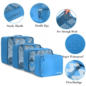 BAGAIL Packing Cubes Set for Easy Travel Organization