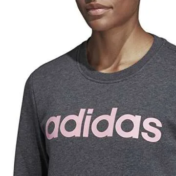 adidas Women's Essentials Linear Sweatshirt - Stylish Comfort
