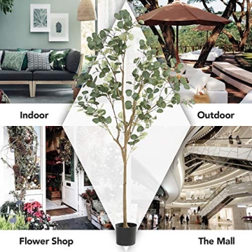 Gorgeous 71 Inch DIIGER Eucalyptus Tree for Home Decor