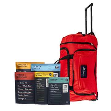 Complete Earthquake Bag - Emergency Kit for Earthquakes, Hurricanes, Wildfires, Floods + Other Disas...