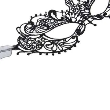 Liatunou Women Masquerade Mask, Classic Lace Eye Mask, Soft Gentle Material for Ball Party/Halloween Costume Accessories/Mardi Gras (Black)