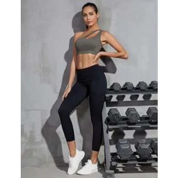 Sykooria One Shoulder Sports Bra for Women - Medium Support