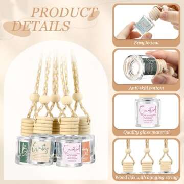 Funnymoom 36 Pack Christian Car Diffusers for Gifts